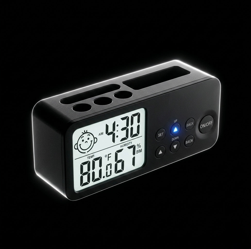 Desk Organizer with Digital Clock