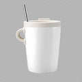 Thermal Mug with Straw